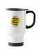 English Phrase Printed Travel Mug White 13centimeter