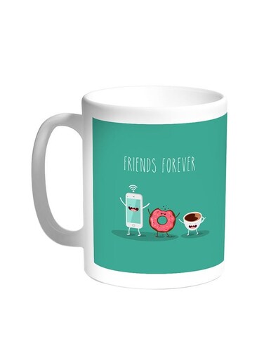 Friends Forever Printed Coffee Mug White 11ounce