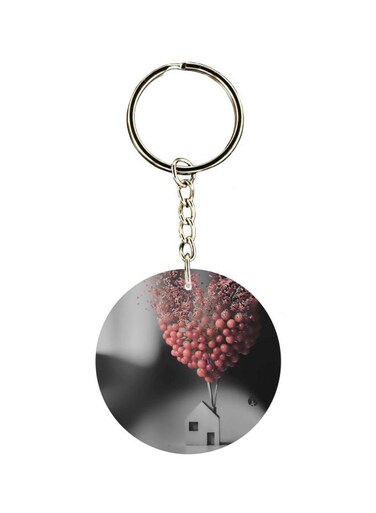 Balloon Printed Double Sided Keychain