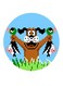 Duck Hunt Game Printed Fridge Magnet Blue/Brown/Green