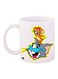 Tom And Jerry Printed Coffee Mug White/Grey/Brown
