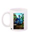 Cartoon Characters Printed Coffee Mug White/Blue/Brown 11ounce