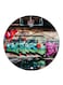 Graffiti Art Printed Fridge Magnet Round Multicolour