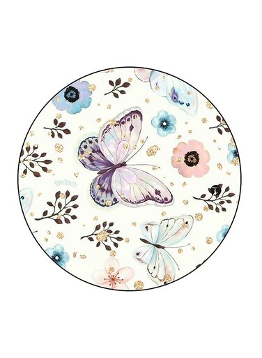 Butterfly Printed Fridge Magnet Multicolour 5.5 x 5.5cm