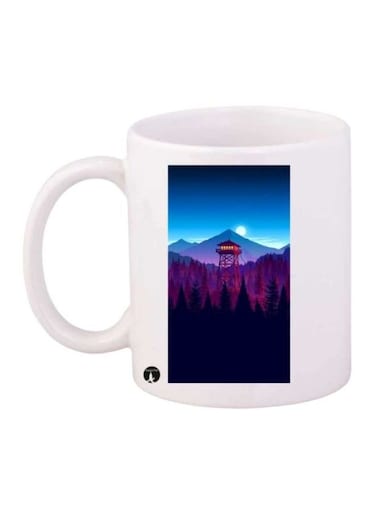 Gravity Falls Printed Mug White/Blue/Black
