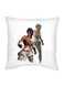 Fortnite Character Printed Decorative Cushion White/Grey/Beige 16x16inch