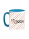 Happy Mother's Day Printed Coffee Mug Turquoise/White 11ounce