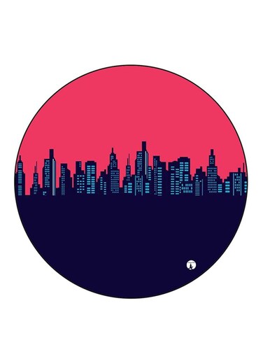 City Printed Fridge Magnet Multicolour