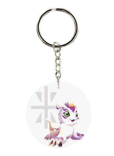 Anime Digimon Printed Keychain