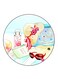 The Beach Printed Fridge Magnet Round Multicolour