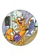 Cat and dog Printed Fridge Magnet Multicolour