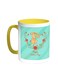 Happy Mother's Day Printed Coffee Mug Yellow/White 11ounce