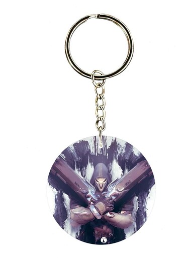 The Video Game Overwatch Double Side Printed Keychain