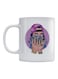 Money Printed Mug White/Purple/Gold