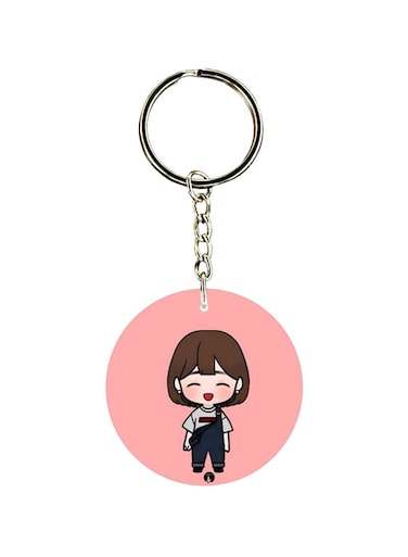 Double Sided Child Printed Keychain