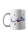 Ceramic Printed Mug White/Blue/Grey