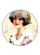 Vintage Art Printed Fridge Magnet Multicolour