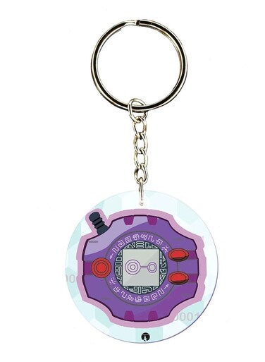 Double Side Anime Digimon Printed Keychain