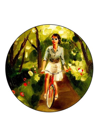 Woman Printed Fridge Magnet Multicolour