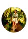 Woman Printed Fridge Magnet Multicolour