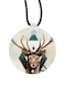 Deer Printed Car Mirror Pendant