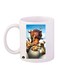 Ice Age Printed Mug White/Blue/Black