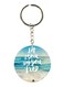 Double Sided English Phrases Printed Keychain