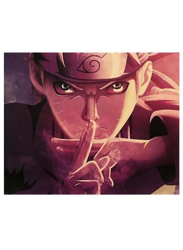 Naruto Printing Kraft Decorative Poster Multicolour 50 x 35cm