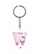 Initial W Designed Dual Sided Keychain