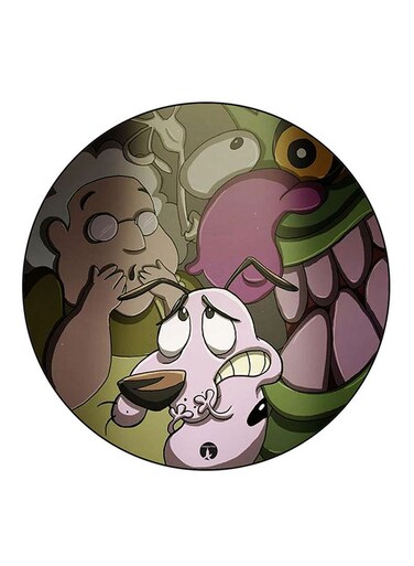 Courage The Cowardly Dog Printed Fridge Magnet Multicolour