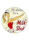 Vintage Art Printed Fridge Magnet Multicolour