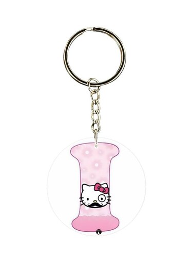 Hello Kitty Letter I Printed Keychain
