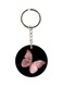 Butterfly Printed Dual Sided Keychain