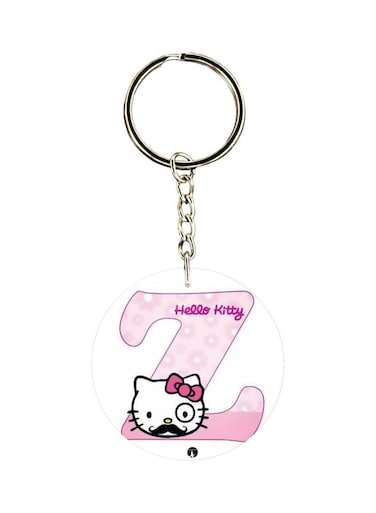 Hello Kitty Letter Z Printed Keychain
