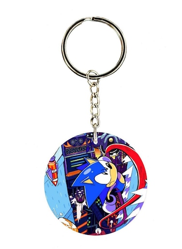 Sonic Double Side Printed Keychain