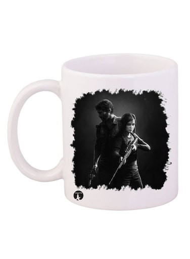 The Last of Us Video Game Printed Mug White/Black 12ounce