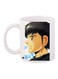 Cartoon Printed Coffee Mug White/Black/Beige 11ounce