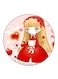 Girl Printed Fridge Magnet Multicolour
