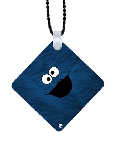 Cookie Monster Printed Car Mirror Pendant