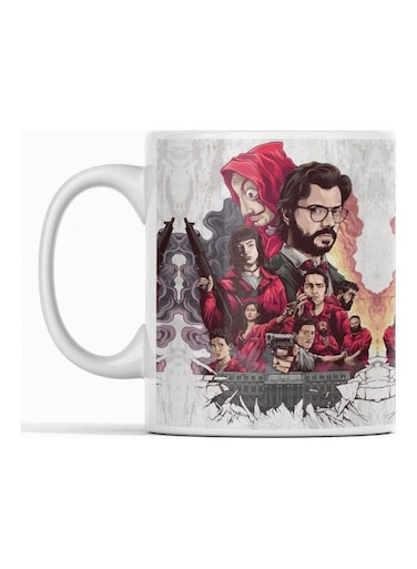 La casa de papel Mug for Tea and Coffee White 350ml