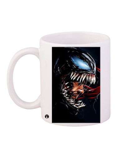 Venom Printed Coffee Mug White/Black/Red