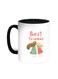 Best Friends Printed Coffee Mug Black/White 11ounce