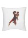 The Flash Printed Decorative Cushion White/Red/Yellow 16x16inch