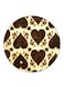 Hearts Printed Fridge Magnet Round Multicolour
