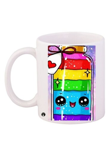 Printed Coffee Mug White/Blue/Red