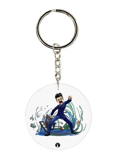 Anime X Hunter Printed Keychain Multicolour