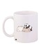 Cartoon Printed Coffee Mug White/Grey/Black 11ounce