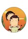 Anime Chibi Maruko Chan Printed Fridge Magnet Multicolour