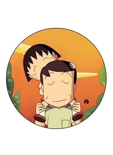Anime Chibi Maruko Chan Printed Fridge Magnet Multicolour