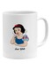 Snow White Cartoon Printed Mug White/Beige/Blue
